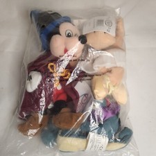 Disney Store Mini Bean Bag Plush Set Fantasia Mickey Alligator Hippo NEW SEALED