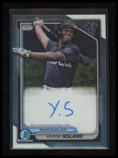 2024 Bowman Chrome Yoffry Solano 1st Chrome Prospect Autographs #CPA-YS