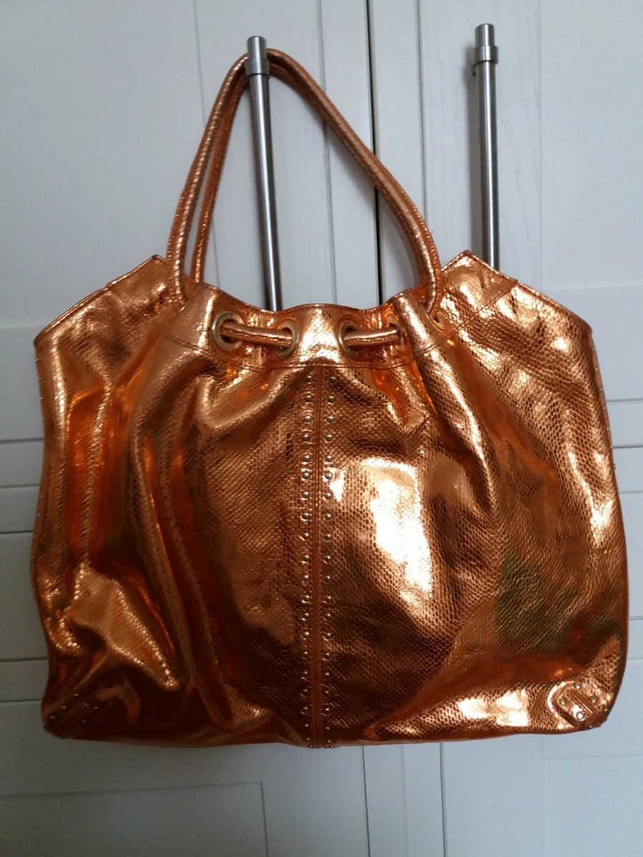 Michael kors sale python handbag orange