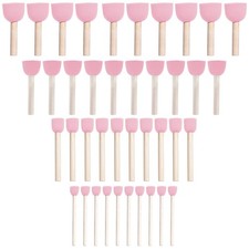 40 PCS Assorted Size Round Sponges Brush Set 4 Size DIY Paint Tools Pink