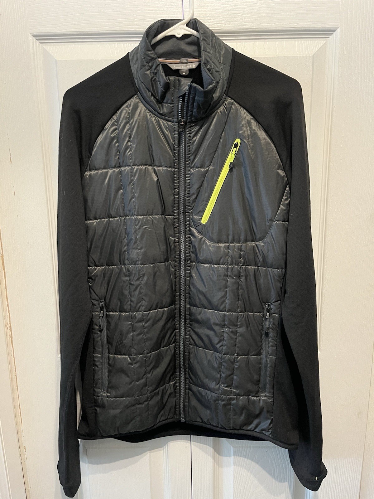 SmartWool Men's Medium Puffer Jacket Gray Black - image 1