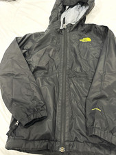 The North Face Kids XS DryVent Hooded Full Zip Jacket Black/Yellow Polyester
