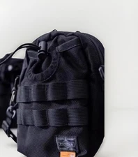 MADNESS x HEAD PORTER Crossbody Bag Black with Orange Label Made in Japan