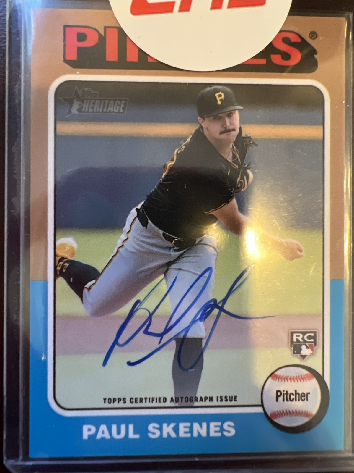 2024 Topps Heritage High Number - Real One Autographs Paul Skenes #ROA-PS...