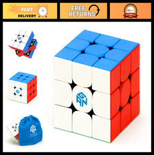 Magnetic 3x3 Speed Cube - Lite Stickerless Magic Puzzle for Fast Solving Fun