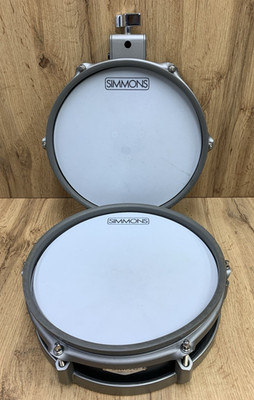 Simmons SD1250PAD10S 10'' Dual Zone Electronic Drum Pads Lot of 2 Mesh Heads