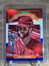 2020 Panini Donruss Optic Bryce Harper Diamond Kings Red White Blue Prizm #/150
