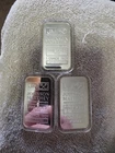 Lot Of 3 1oz Johnson Matthey Silver Bars