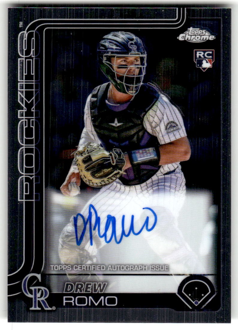 2025 Topps Chrome Drew Romo Rookie Autographs #RA-DRR Auto