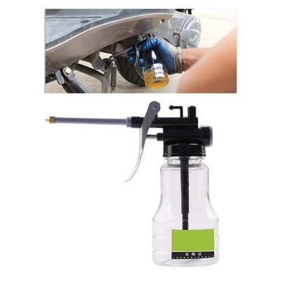 Transparent Pump Oiler Can High Pressure Feed Oil Spray 250ML Refillable