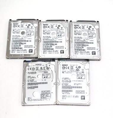 Lot of5 HGST Hitachi 250/750GB/1TB SATA 2.5'' 7200RPM Hard Drive HTS727575A9E364