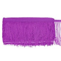 "Kettenfransenbesatz, 5 Yards 4\" Polyester Quaste FüR Diy, Lila"