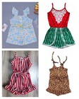 NEW Boutique Girls Romper Lot 4T Wholesale Watermelon Leopard Striped Floral — photo 1