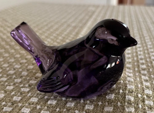 Fenton Bird Of Happiness Aubergine Purple Rare