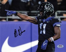 Derius Davis Signed TCU Horned Frogs Football 8x10 Photo PSA Autographed