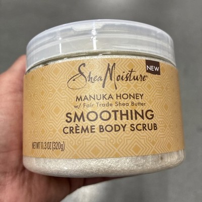 Shea Moisture Manuka Honey & Shea Butter Smoothing Crème Body Scrub 11.3 Oz