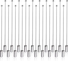 20Pcs Hat Pins for Jewelry Making Long Silver Brooch Pin Sticks with 20 Pack