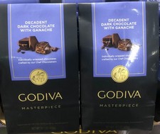 2 Bags Godiva Dark Chocolate with Ganache, 15...