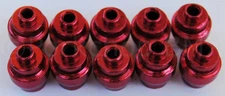 Dia-Compe aluminum alloy bicycle brake lever end buttons (PACK OF 10) RED