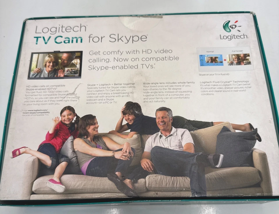 Cámara de TV Logitech para Skype 720 HD con cámara web de enfoque automático Carl Zeiss Optics Foto 3 de 4