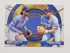 2025 Topps Dynamic Duos Bobby Witt Jr George Brett Kansas Royals Card #DD-1