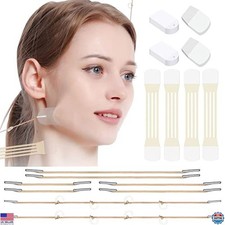 Face Neck Lift Tapes  Bands, 12pcs for Wrinkles, Double Chin  Sagging Skin