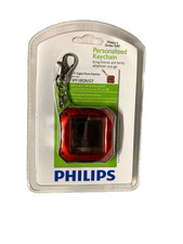 Philips 1.5" SPF1002R/G7 Personalized Digital Photo Key Chain 100 photo's Red