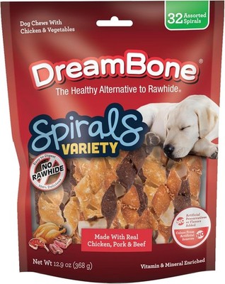 Spirals Variety Pack Chews Dogs Treat Your Dog to Easy-to-Digest Rawhide-Free