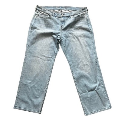 Torrid Low-Rise Baggy Straight Jeans Light Wash Denim Plus Size 22T Tall