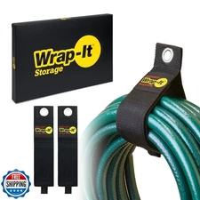 Heavy-Duty Wrap-It Storage Straps, 22" (2 Pack) - Hook and Loop Organizer Han