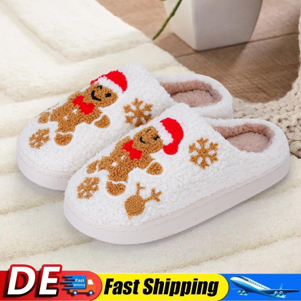 APL Pantofole Natalizie Uomo Pan di Zenzero Comode Antiscivolo Carine per Interno Schl