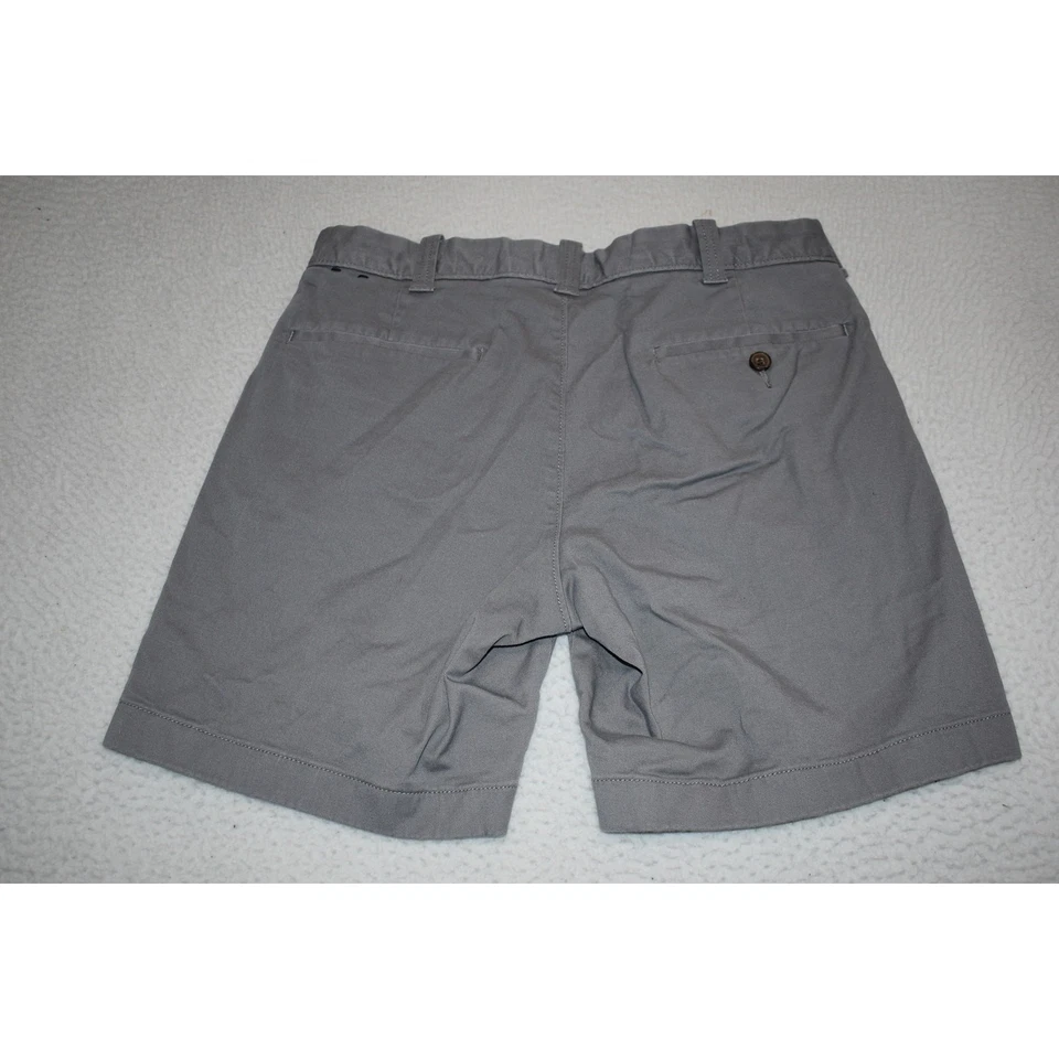 Pantalones Cortos de Golf J Crew Para Hombre Talla 30 Gris 7" Entrepierna Caquis Chinos Mezcla de Algodón Foto 4 de 4