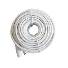 50ft 12V DC Power Extension Cable 2.1mm x 50Ft 15M 5.5 2.1mm Plug , White