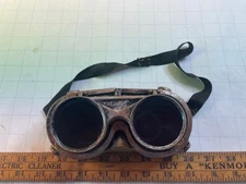 Steampunk vintage flip welding goggles very cool