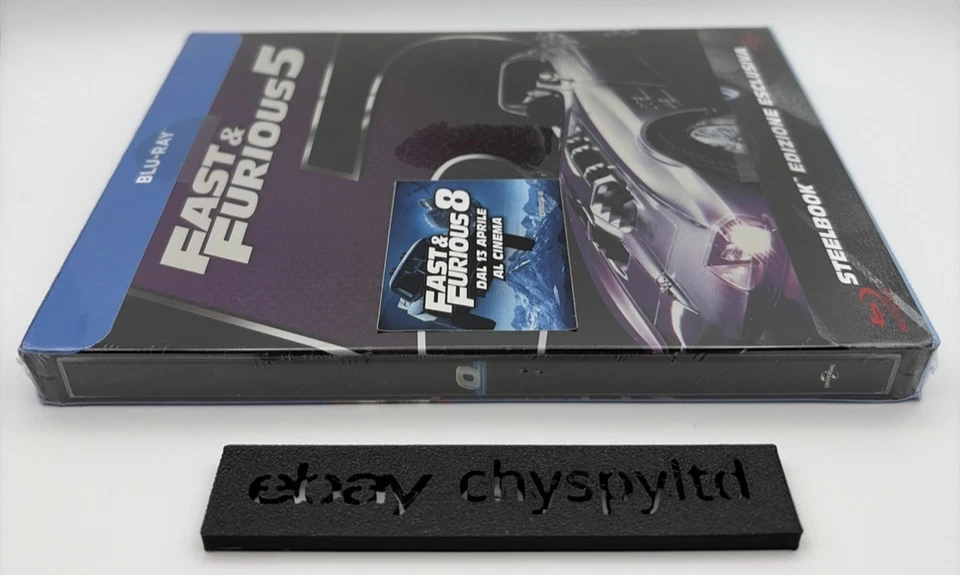 FAST AND THE FURIOUS 5 Blu-Ray Steelbook - Italian IT - Letter Series O - Sealed - Image 3 of 4