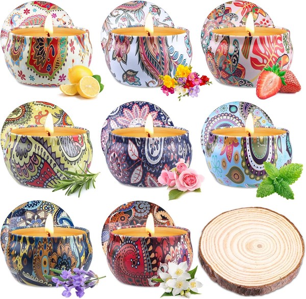 Duftkerzen Geschenkset 8 Pack Aromatherapie Sojawachs FüR Stressabbau Damen-image