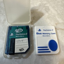 Sony Playstation 2 PS2 OEM MagicGate 8mb Memory Card Lot of 2