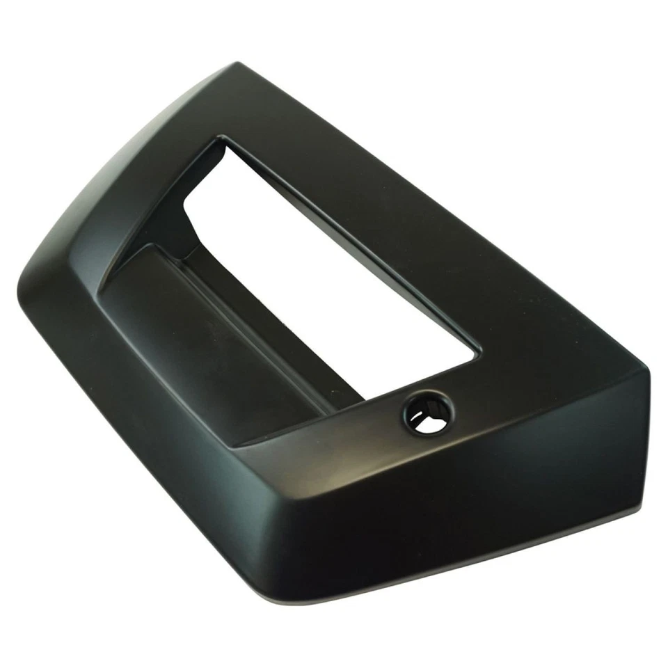 Bisel de manija de puerta trasera con ojo de cerradura negro liso para 02-06 Cadillac Escalade EXT Foto 2 de 4