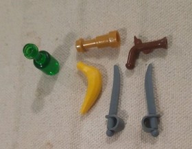 Lego Lot Accessories from 70411 Treasure Island Pirates, Princess Pirate Head+ 