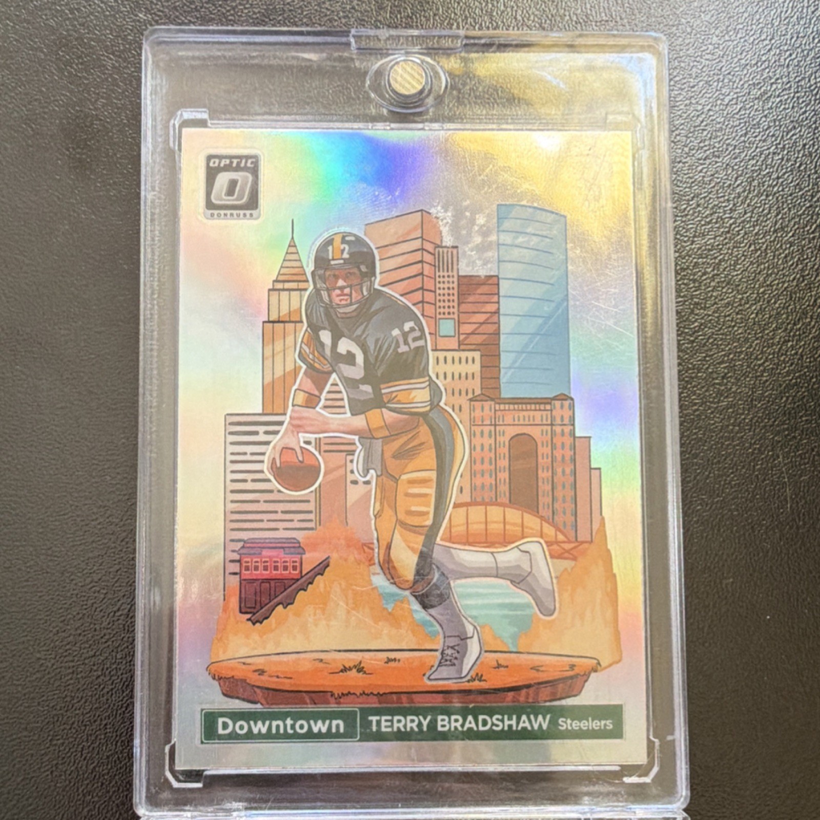 2024 Panini Donruss Optic Downtown Holo Terry Bradshaw #10 Steelers