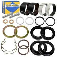 39mm Front Fork Bushing Dust Oil Seals Rebuild Kit For Dyna Forty Eight 