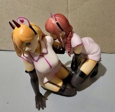 Anime Power & Makima Nurse Ver. PVC 1/6 Scale Figure Statue Toys No Box 14.5cm