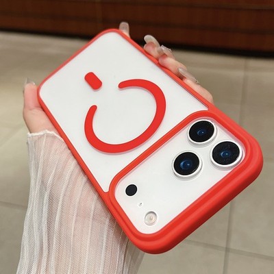 For iPhone 17 Pro Max /Air/17 Shockproof Frosted Mag Safe Clear Back Hard Case