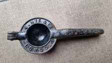 S.NYE & Co London. Cast iron lemon press, squeezer, kitchenalia vintage kitchen 
