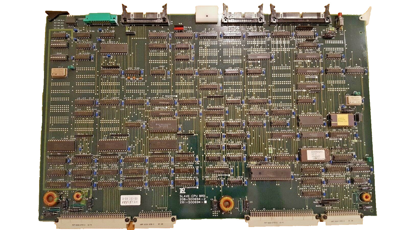 TEL Tokyo Electron 208-500694-2 KLA 1007 Wafer Prober Slave CPU Board 281-500694