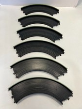 Ho Tyco B 5850 9" 1/4 Circle Slotless Track USA Glow in dark guard rail Lot of 6