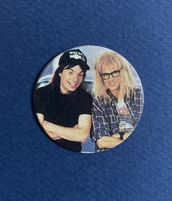 1993 Wayne's World -  Wayne and Garth Pog/Milk Cap New