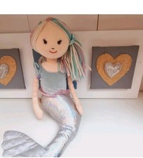 Jellycat Aqua Lilly Shellbelle Mermaid Doll Soft Toy 