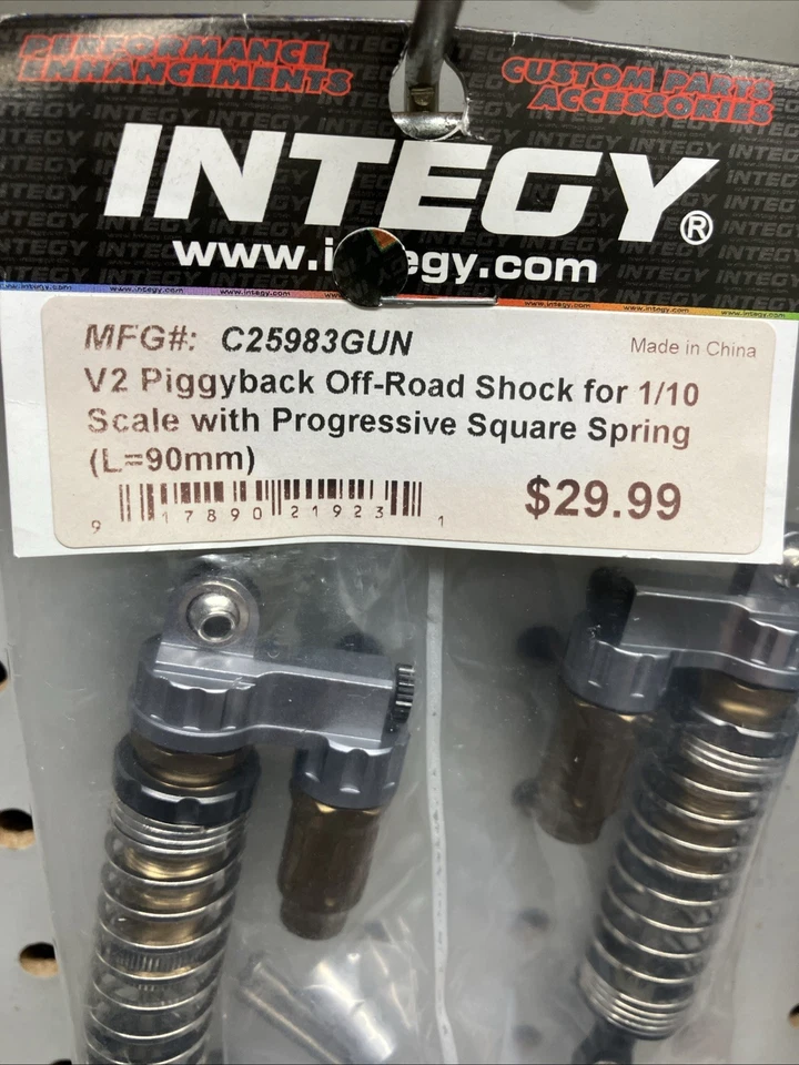 Amortiguadores de resorte progresivo Integy C25983gun V2 para SCX10, SCX10 II y SC Foto 3 de 4