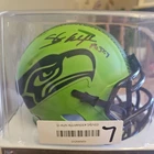 Shaun Alexander Signed & Inscribed "PS 37-4"  SEA Speed Mini Helmet Beckett Auto